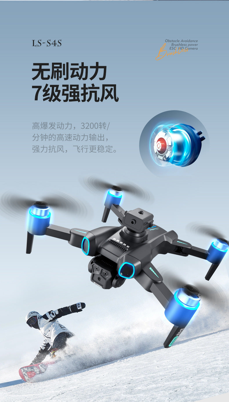 Cross-border Drone Brushless Motor ESC HD Lens Optical Flow Positioning Remote Control Aircraft Obstacle Avoidance Quadcopter