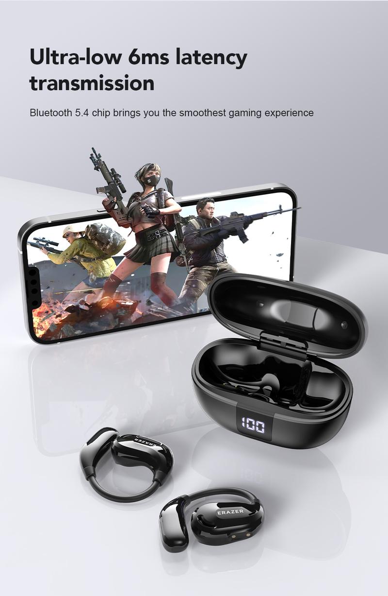 ERAZER XT66Pro OWS Wireless Bluetooth Earphones HIFI Sound Quality Light-Weight Headphones Built-in Microphone
