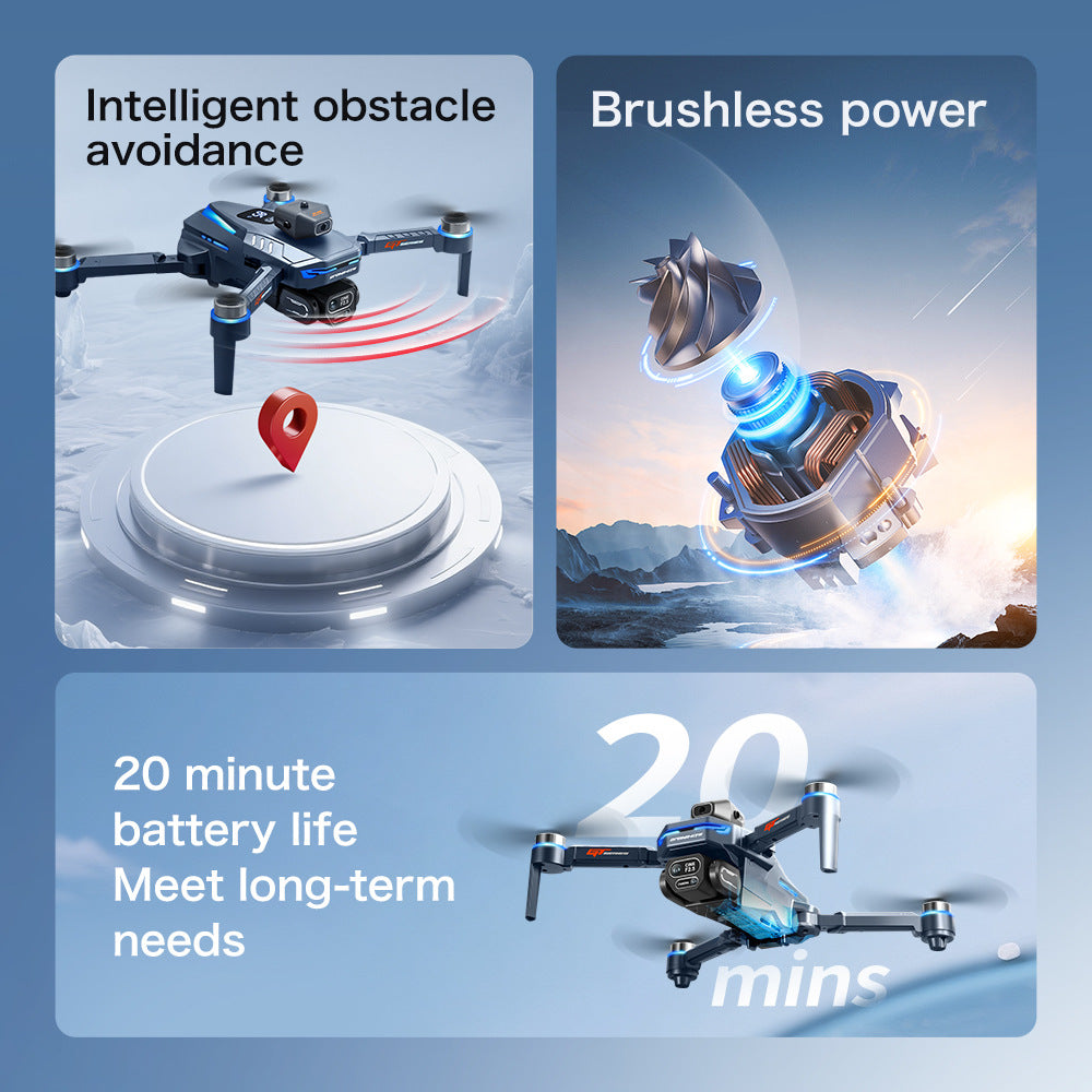 Cross-Border GT8Drone remote control with screen HD aerial photography brushless obstacle avoidance quadcopter toy airplane drone