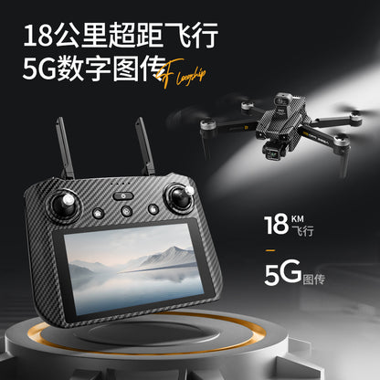 AE86+Digital image transmission with touchscreen obstacle avoidance HD professional aerial photography drone automatic return GPS Remote control aircraft