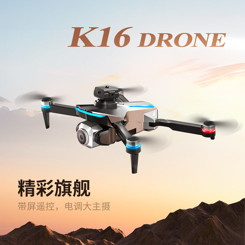 Cross-Border K16Drone remote control with screen brushless long battery life remote aircraft with obstacle avoidance High-Definition Aerial Drone