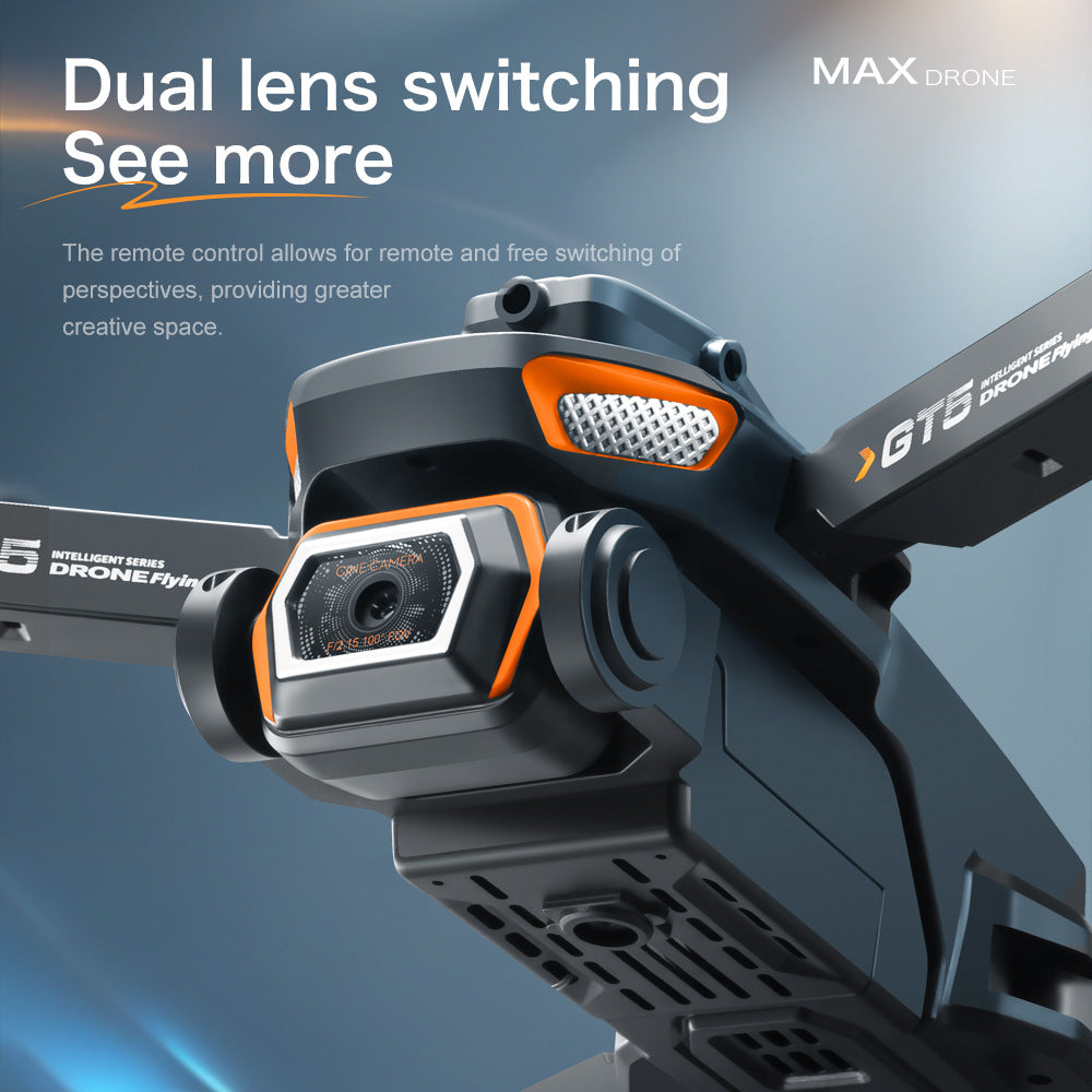 Cross-Border GT5Drone HD Aerial Photography Electric Lens Quadcopter Obstacle Avoidance Brushless Remote Control Aircraft Drone