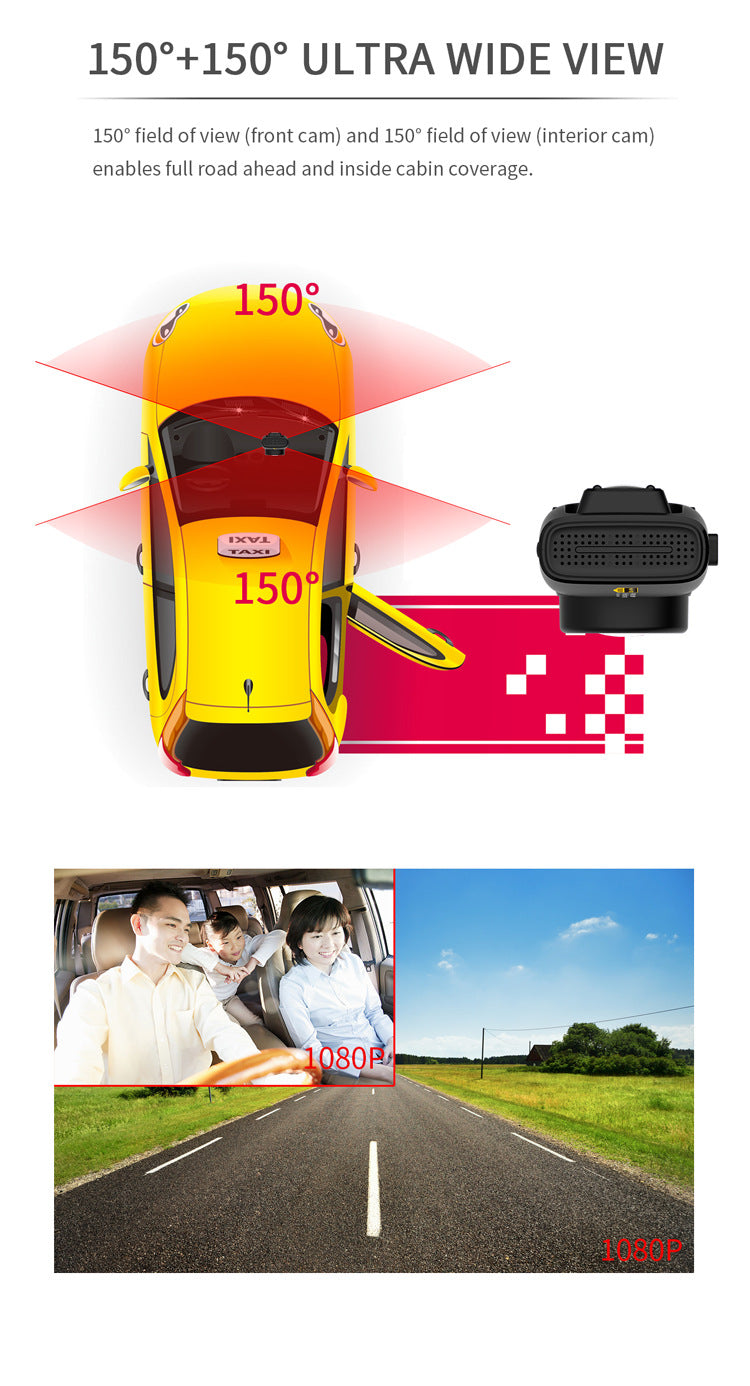 Cross-border Recorder HD Car Camera WiFi DVR Three-lens Dash Cam Factory Wholesale