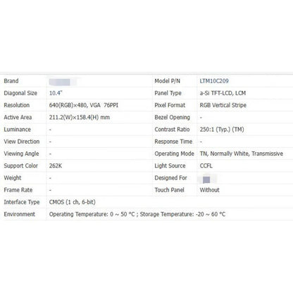 Ltp10c209 brand new original 10.4 inch LCD screen