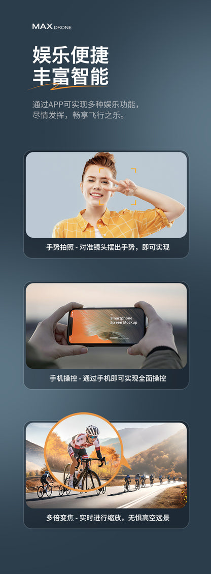 Cross-Border GT5MAX Drone with screen control, optical flow positioning, quadcopter with brushless motor, remote control airplane toy