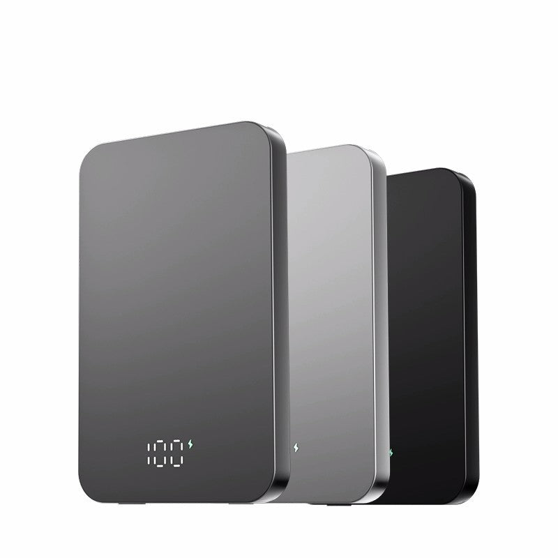 Ultra-thin Metal Digital Display PD Magnetic Power Bank Lightweight Large Capacity Ultra-Thin Compact Wireless Charging Mobile Power Supply