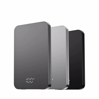 Ultra-thin Metal Digital Display PD Magnetic Power Bank Lightweight Large Capacity Ultra-Thin Compact Wireless Charging Mobile Power Supply