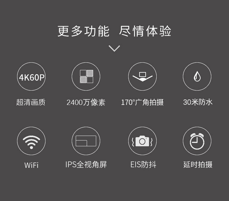 Cross-Border4k Action camera waterproof and anti-shake HD wifi Remote Control Outdoor Shooting Cycling Sports Camera Factory