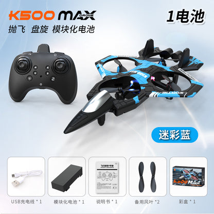 Cross-Border K500Max Fighter Four-Channel Suspension Four-Axis Drone Altitude Hold Roll Stunt Lighting Aircraft Low Price
