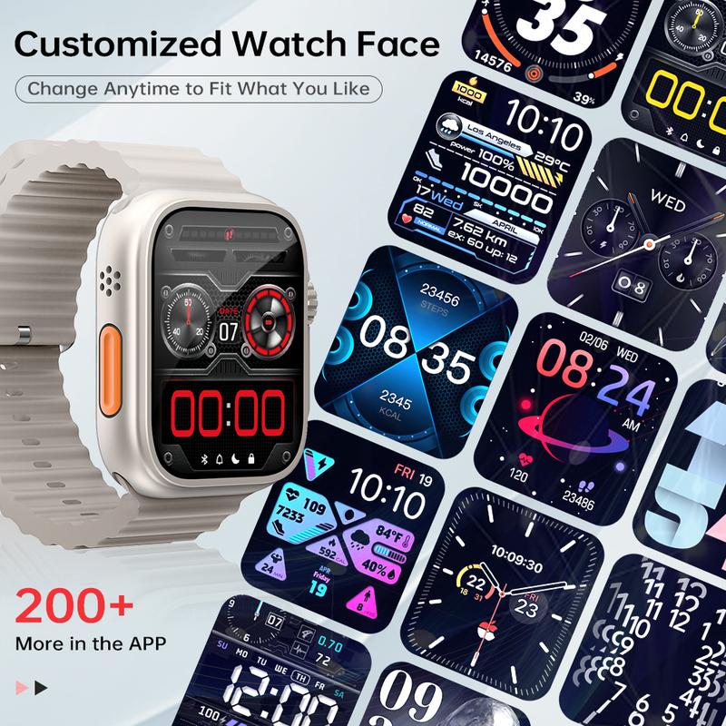 2025 Smartwatch for Fitness & Health – Bluetooth Calling, 120+ Sports Modes, Health Monitoring, Waterproof Design for Active Lifestyles