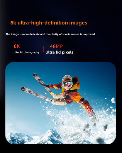 6K Sports Camera Anti-Shake Bare Camera Waterproof Outdoor Cycling Shooting Diving Fishing Sports Camera Cross-Border New Model