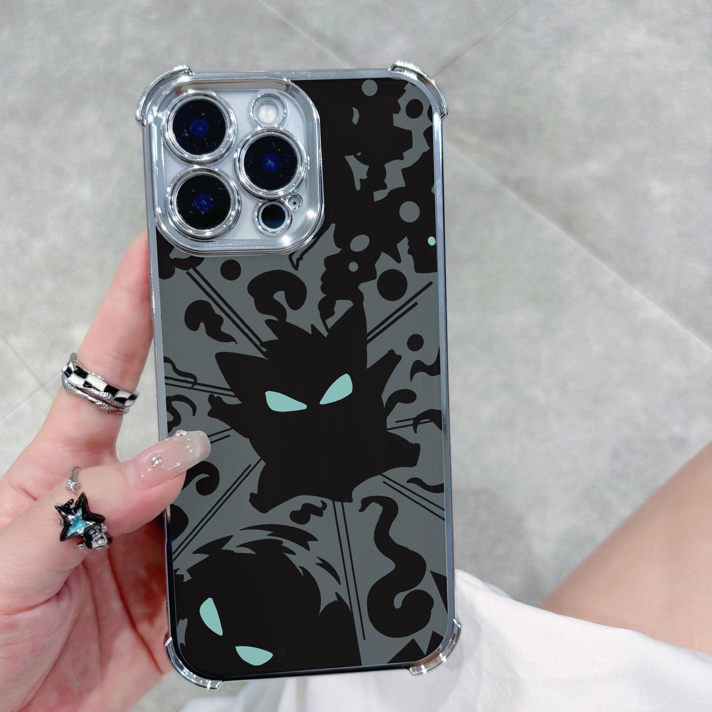 Glossy Suitable for iPhone 17 Pro Max Phone Case 16P 15 12 14 13 11 Four-Corner Shockproof Electroplated Cross-Border Soft