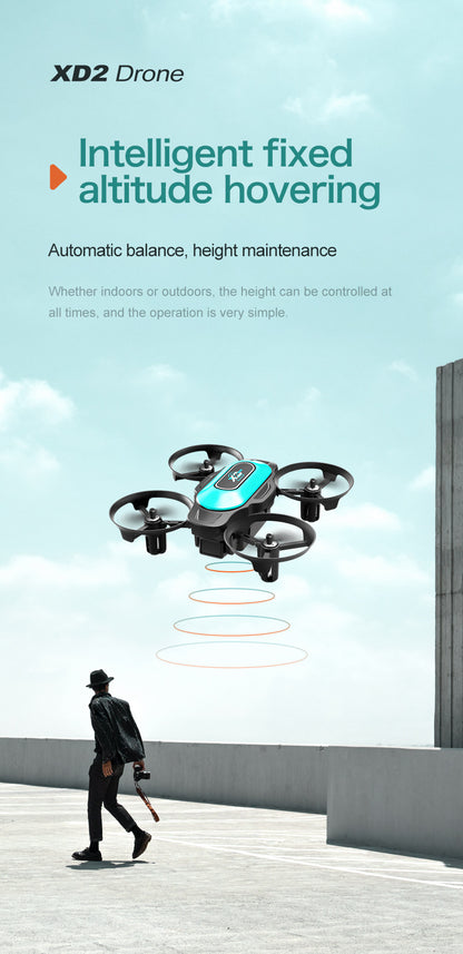 Cross-Border XD2Mini Drone, Shockproof and Impact Resistant2.4G Four-Axis Aircraft360°Rotating and Rolling Remote Control Toy