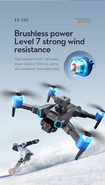 Cross-border Drone Brushless Motor ESC HD Lens Optical Flow Positioning Remote Control Aircraft Obstacle Avoidance Quadcopter