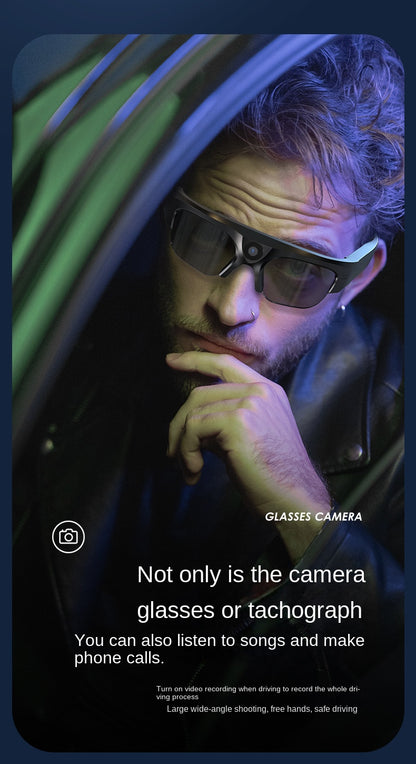 New Anti-Blue Light Audio Wireless DV Sports Camera Running Cycling Music Listening Smart Bluetooth Glasses Headphones