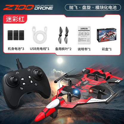 Cross-Border Z100Fighter Four-Channel Suspension Four-Axis Drone Altitude Hold Roll Stunt Gyro Light Aircraft Low Price