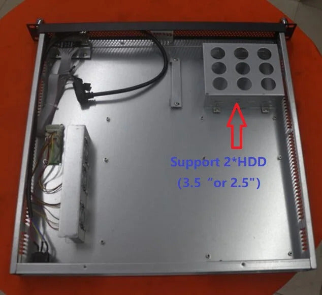 1U420 Chassis IPC Chassis 1U rackmount case depth 420mm For Micro MINI ITX  17 * 17CM motherboard server firewall computer