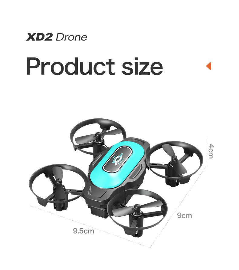 Cross-Border XD2Mini Drone, Shockproof and Impact Resistant2.4G Four-Axis Aircraft360°Rotating and Rolling Remote Control Toy