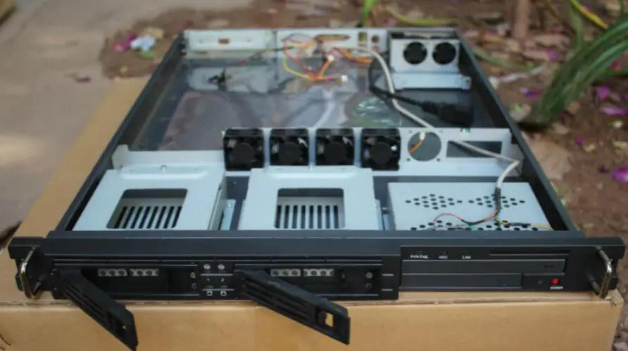 New Embedded 1U IPC Chassis 1U rackmount case depth 630mm For Micro ATX/ATX  17 * 17CM motherboard server firewall computer