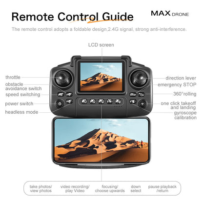 Cross-Border GT5MAX Drone with screen control, optical flow positioning, quadcopter with brushless motor, remote control airplane toy