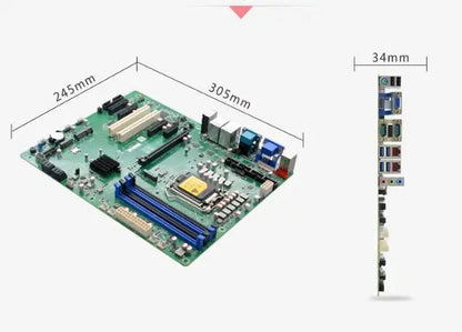 H570 Motherboard ATX SBC 10/11th Core i3/i5/i7/i9 LGA1200 Desktop CPU IPC Industrial Mainboard with 6*COM 2*LAN DDR4 LPT VGA