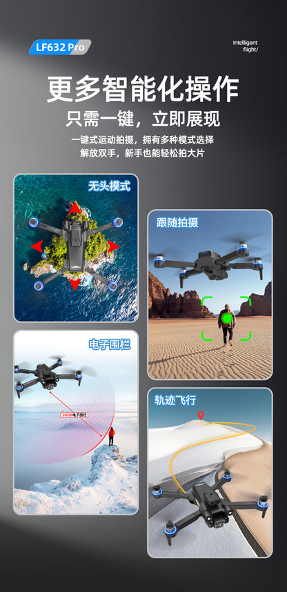 Cross-Border LF632Drone with screen control, optical flow positioning, quadcopter with brushless motor Remote Control Airplane Toy