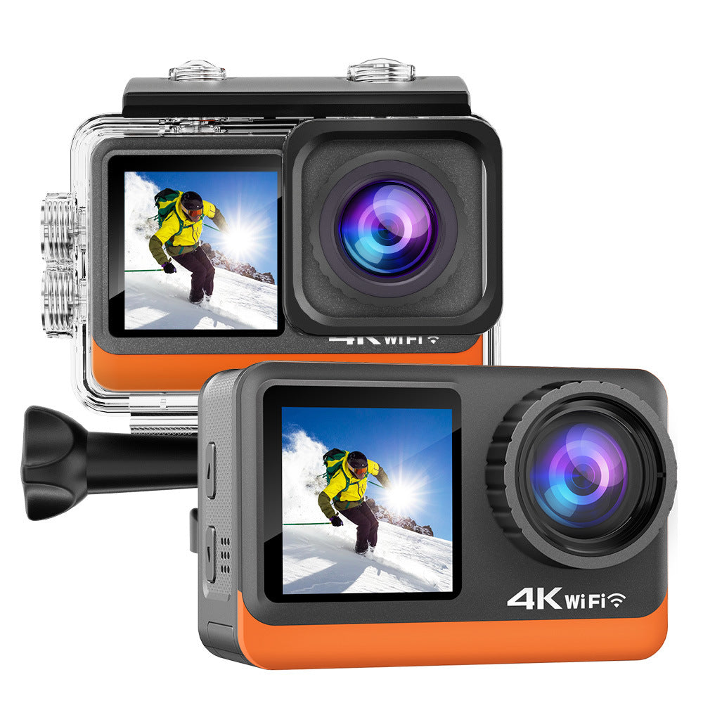 Cross-Border4k Action camera anti-shake HD touch wifi Ultra-long battery life outdoor shooting diving cycling recorder