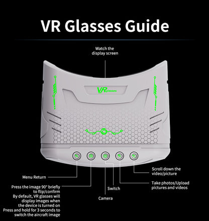 Cross-border Drone E4Foldable HD Aerial Photography Quadcopter VR Glasses Image Transmission Remote Control Airplane drone