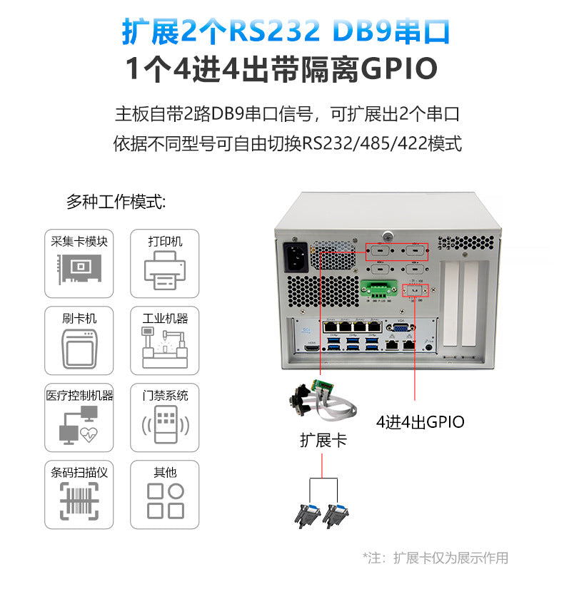Industrial Control IPC-205VS Vision Industrial Computer 6 Gigabit Multi-Port POE Wall-Mounted Small Industrial Computer