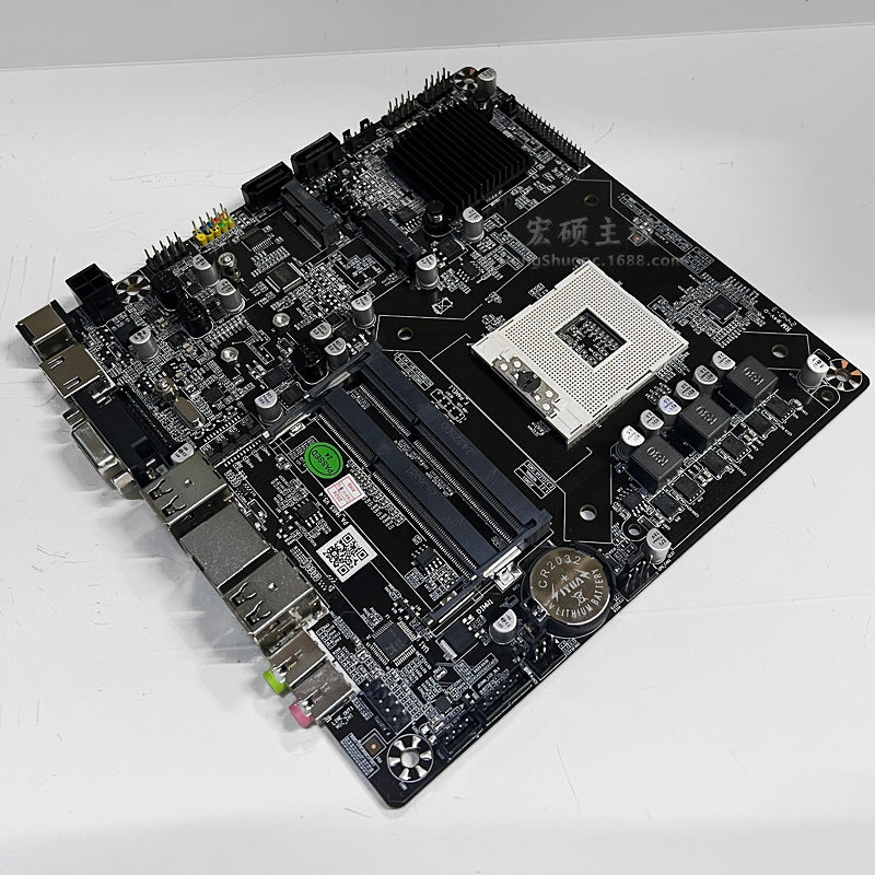 ITX Industrial Control Motherboard HM65Dual memory slots DDR3Mini Board PGA988Two Or Three Generations CPU All-in-One Motherboard