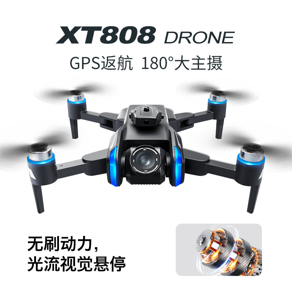 Cross-Border XT808Drone remote control with screen brushless motor HD aerial photography GPS Intelligent Positioning Remote Control Drone