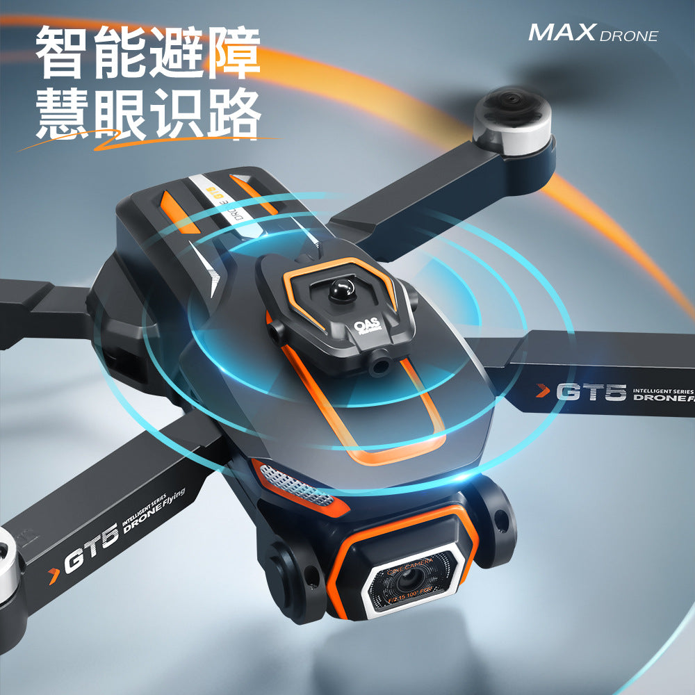 Cross-Border GT5Drone HD Aerial Photography Electric Lens Quadcopter Obstacle Avoidance Brushless Remote Control Aircraft Drone