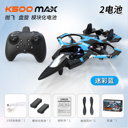 Cross-Border K500Max Fighter Four-Channel Suspension Four-Axis Drone Altitude Hold Roll Stunt Lighting Aircraft Low Price