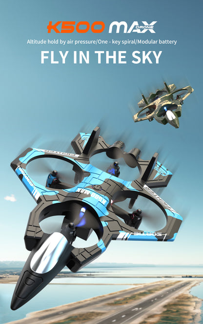 Cross-Border K500Max Fighter Four-Channel Suspension Four-Axis Drone Altitude Hold Roll Stunt Lighting Aircraft Low Price