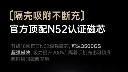 Ultra-Thin MagSafe Magnetic Watch Wireless Power Bank10000mAh Digital Display PD Two-way Fast Charging Power Bank