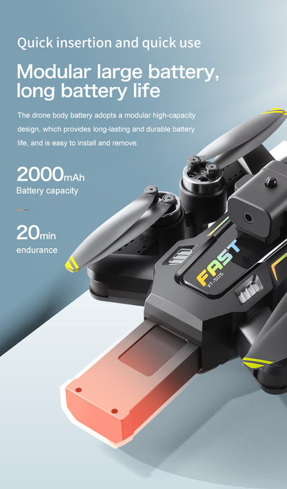 Cross-Border XT505Uav GPS Positioning Brushless Motor HD Dual Camera Aerial Photography Obstacle Avoidance Remote Control Aircraft Drone