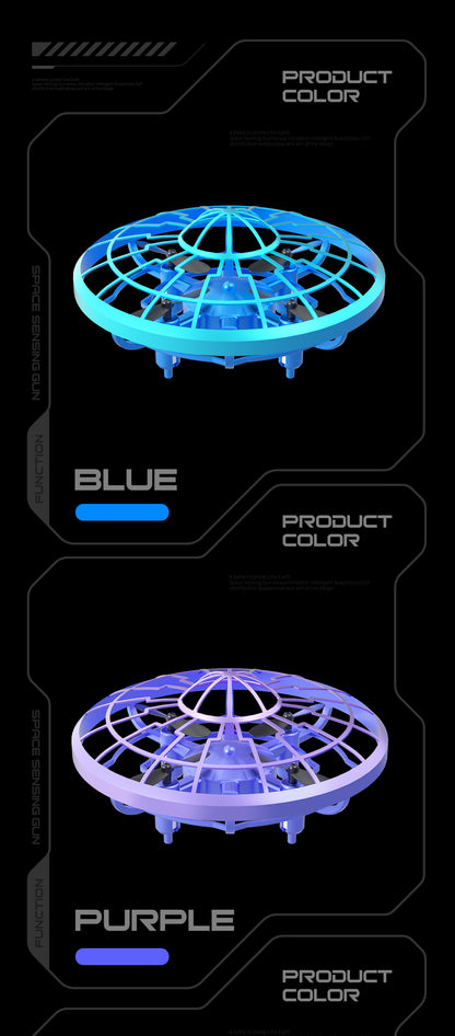 Cross-Border XS4Colorful Induction Quadcopter Children's Toy UFO Mini Drone Levitation Rotating UFO