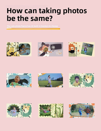 Polaroid Cross-Border HD Photo and Video Children's Camera with Silicone Case Student Children's Print Camera Photo Paper