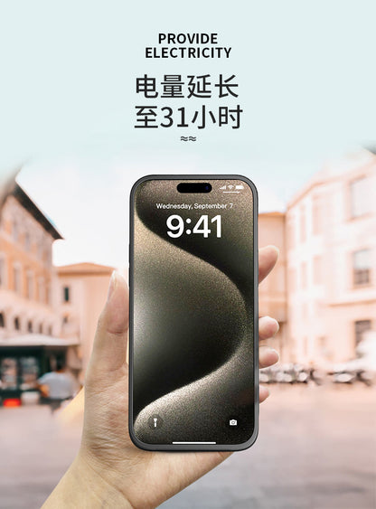 Cross-Border Apple16/15/14Back Clip Power Bank iPhone13/12/11/X Phone Case Power Bank