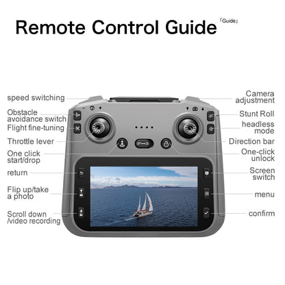 Cross-Border GT50Drone remote control with screen HD aerial photography brushless obstacle avoidance quadcopter toy airplane dron