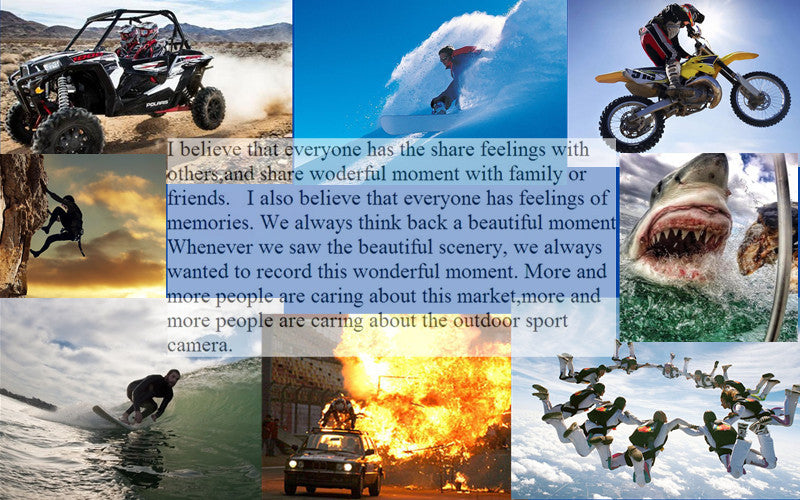 Cross-border new anti-shake action camera full HD outdoor shooting DV Cycling Diving Head-Mounted Sports Camera