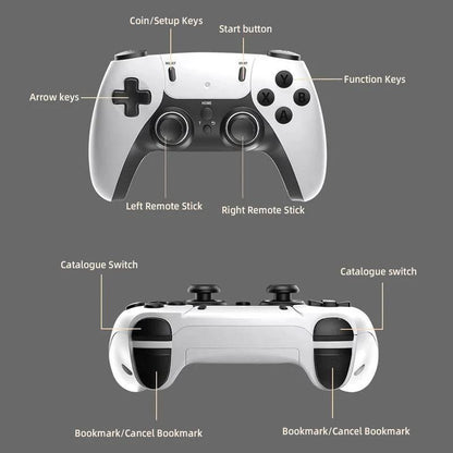 M15 Wireless Retro Game Stick with Built-in 23 Emulators, HD Output System, 2.4G Wireless Controllers & 64GB TF Card for Gamers of All Ages Springtok