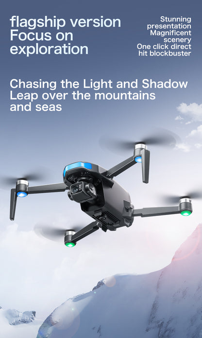 Cross-Border S-X1Drone Remote Control Belt5.9inch screen three-axis gimbal GPS Aerial Photography Four-Axis Remote Control Aircraft