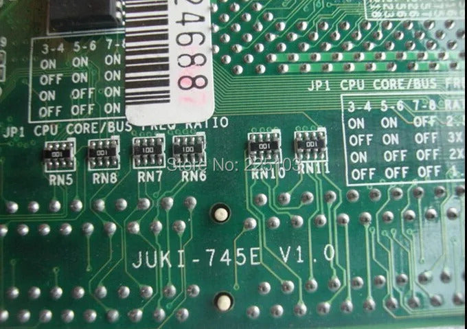 JUKI-745E 100%OK Original Embedded IPC Board ISA Slot Industrial motherboard Half-Size CPU Card PICMG1.0 Mainboard with CPU RAM