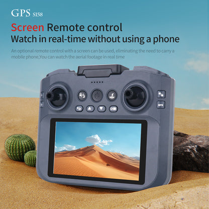 Cross-Border S158Drone remote control with screen brushless motor HD aerial photography GPS Intelligent Positioning Remote Control Drone