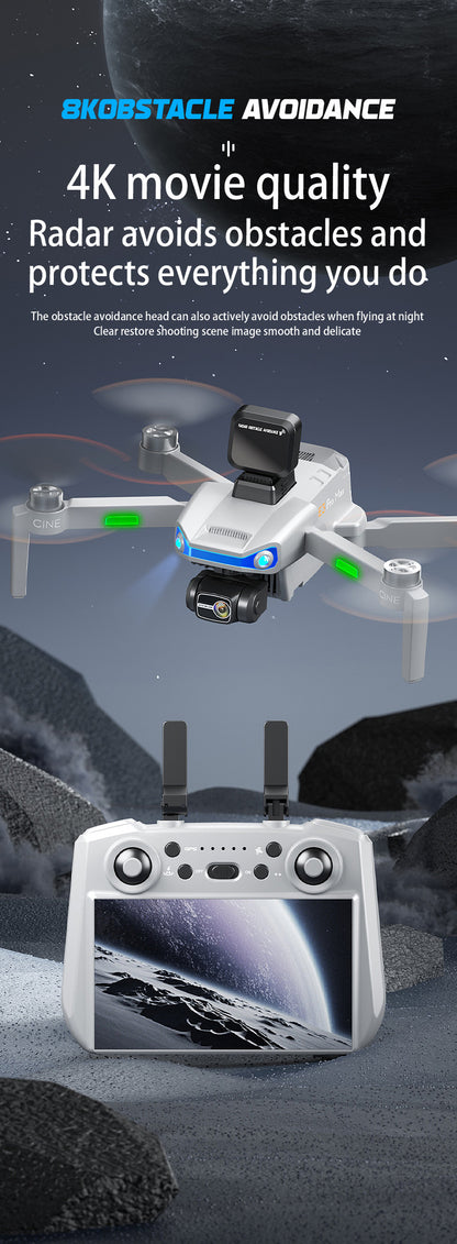 Cross-Border AE3Drone remote control with screen brushless GPS Three-axis gimbal Obstacle Avoidance Drone Remote Control Aircraft