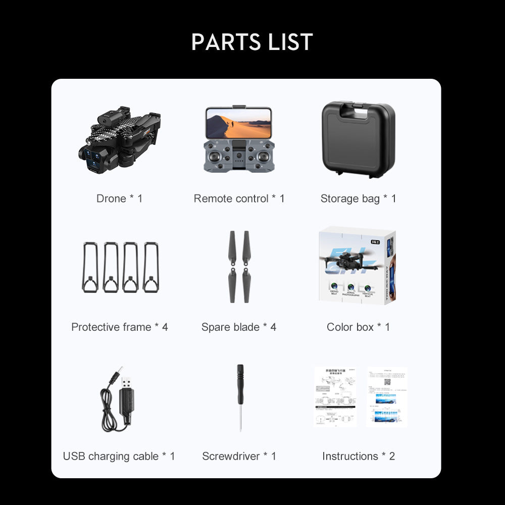 Cross-Border New Products K10MAX High-definition Aerial Photography Drone Four-way Obstacle Avoidance Optical Flow Localization Folding Four-axis Remote Control Aircraft