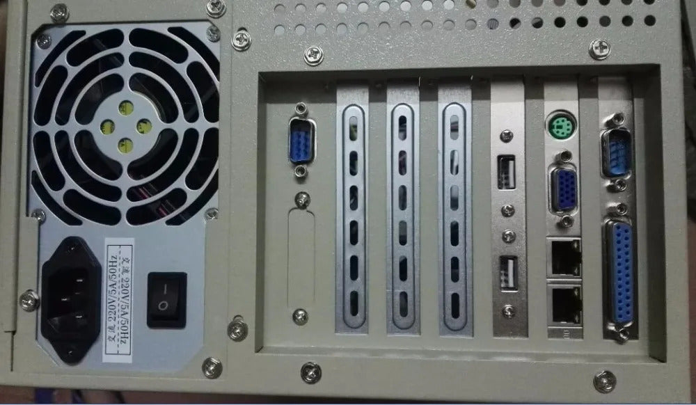 New IPC 6 slot ATX structure wall-mounted chassis with ip-5s Bus Slot backplane Industrial Case Support Half\Full-size CPU Card