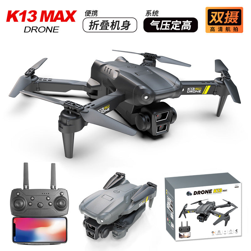 Cross-Border K13MAX Foldable Drone HD Dual Camera Aerial Photography Altitude Hold Quadcopter Remote Control Aircraft Drone