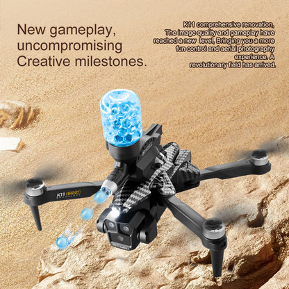 K11Max Drone Brushless Motor Three-Camera Aerial Photography Quadcopter Water Bomb Launch Remote Control Aircraft Drone